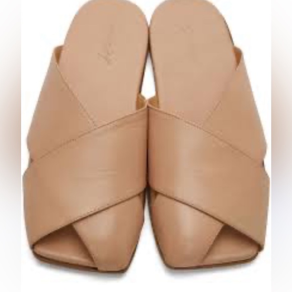 NEW Marsell Spatola Tan Calf leather cross cross sandals Italy women size 38.5